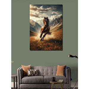Kanvas Tablo Koşan Asil At 100x140 cm
