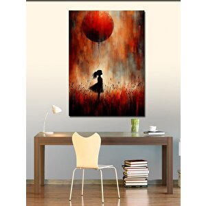 Kanvas Tablo Kırmızı Balon 50x70 cm