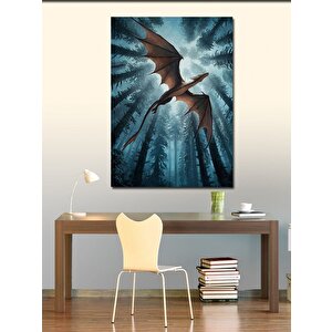 Kanvas Tablo Ormandaki Ejderha 70x100 cm