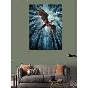 Kanvas Tablo Ormandaki Ejderha 70x100 cm
