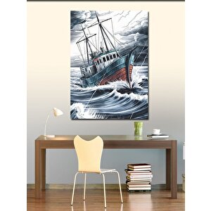 Kanvas Tablo Fırtına Gemisi 100x140 cm