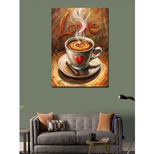Kanvas Tablo Kalpli Kahve 100x140 cm