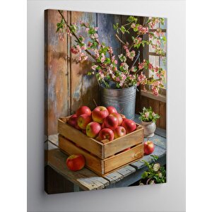 Kanvas Tablo Kırmızı Elmalar 100x140 cm