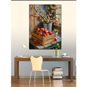 Kanvas Tablo Kırmızı Elmalar 100x140 cm