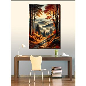 Kanvas Tablo Sonbahar Yolu 100x140 cm