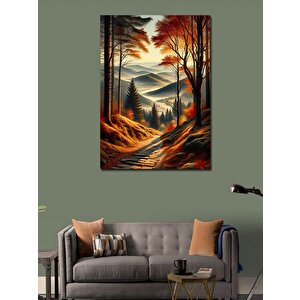 Kanvas Tablo Sonbahar Yolu 100x140 cm