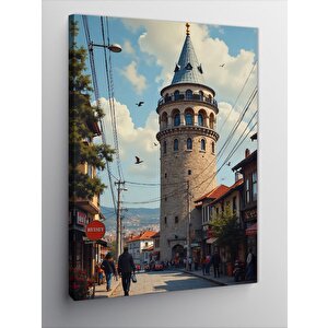 Kanvas Tablo Galata Kulesi 100x140 cm