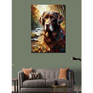 Kanvas Tablo Kahverengi Av Köpeği 100x140 cm