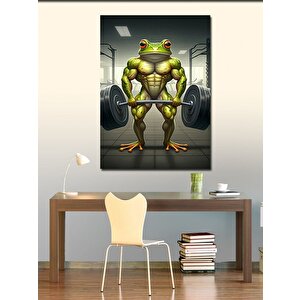 Kanvas Tablo Kaslı Kurbağa 100x140 cm