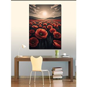 Kanvas Tablo Gelincik Çiçeği Tarlası 70x100 cm