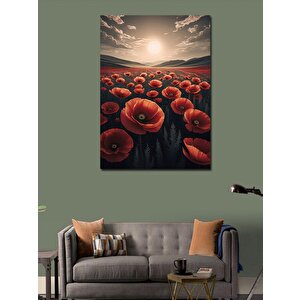 Kanvas Tablo Gelincik Çiçeği Tarlası 70x100 cm