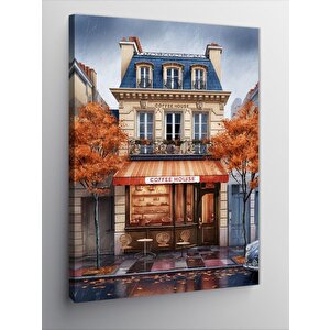 Kanvas Tablo Kahve Dükkanı 50x70 cm