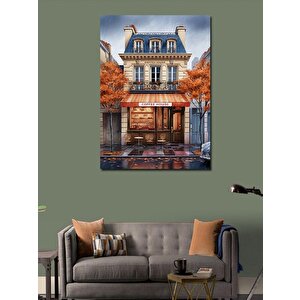 Kanvas Tablo Kahve Dükkanı 50x70 cm
