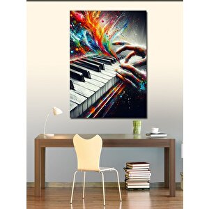 Kanvas Tablo Piyano Ateşi 100x140 cm
