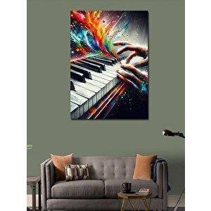 Kanvas Tablo Piyano Ateşi 100x140 cm