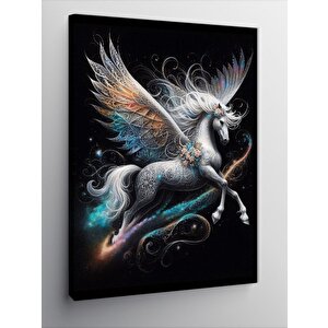 Kanvas Tablo Kanatlı Pegasus At 100x140 cm