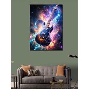 Kanvas Tablo Uzay Gitarı 100x140 cm