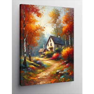 Kanvas Tablo Orman Yolu 50x70 cm