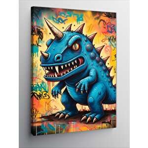 Kanvas Tablo Canavar Dinozor 50x70 cm
