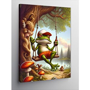 Kanvas Tablo Mantar Kurbağası 70x100 cm