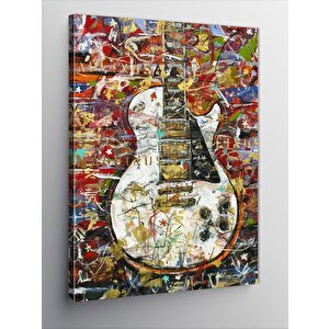 Kanvas Tablo Les Paul Elektro Gitar 70x100 cm