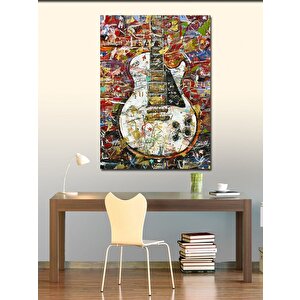 Kanvas Tablo Les Paul Elektro Gitar 70x100 cm