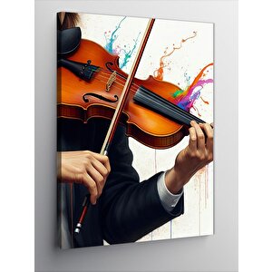 Kanvas Tablo Keman Çalan Kişi 100x140 cm