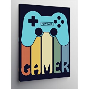 Kanvas Tablo Gamer Temalı 70x100 cm