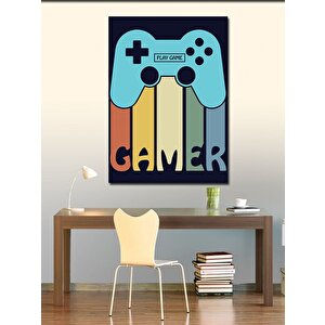 Kanvas Tablo Gamer Temalı 70x100 cm