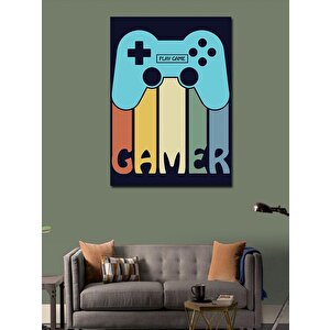Kanvas Tablo Gamer Temalı 70x100 cm