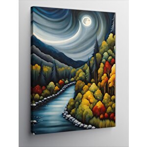 Kanvas Tablo Ormandaki Yol 100x140 cm