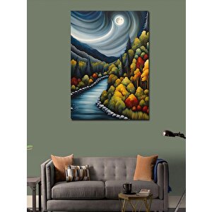 Kanvas Tablo Ormandaki Yol 100x140 cm