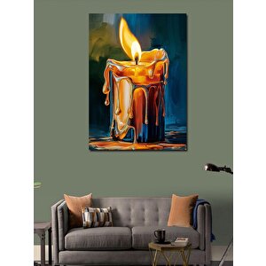 Kanvas Tablo Eriyen Mum 100x140 cm