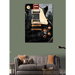 Kanvas Tablo Les Paul Elektro Gitar 50x70 cm