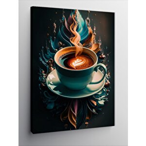Kanvas Tablo Kahve Sanatı 100x140 cm