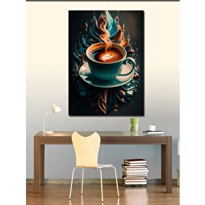 Kanvas Tablo Kahve Sanatı 100x140 cm