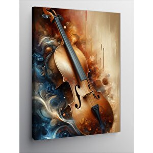 Kanvas Tablo Keman Ve Bulutlar 50x70 cm