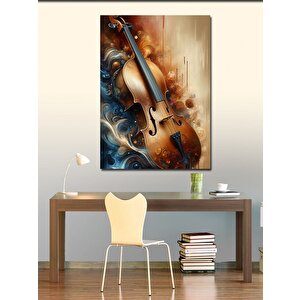 Kanvas Tablo Keman Ve Bulutlar 70x100 cm