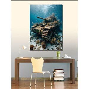 Kanvas Tablo Batık Tank 70x100 cm