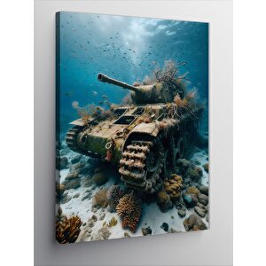 Kanvas Tablo Batık Tank 50x70 cm