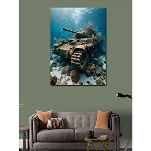 Kanvas Tablo Batık Tank 50x70 cm