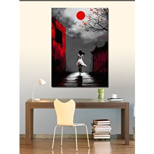 Kanvas Tablo Kırmızı Güneş 70x100 cm