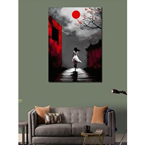Kanvas Tablo Kırmızı Güneş 70x100 cm