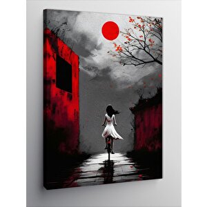 Kanvas Tablo Kırmızı Güneş 50x70 cm