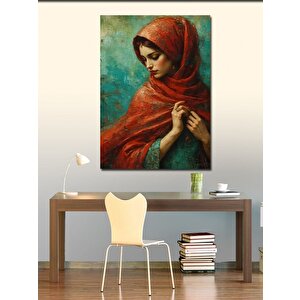Kanvas Tablo Kırmızı Pelerin 70x100 cm