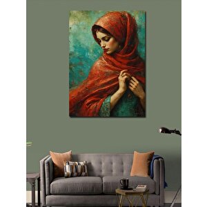 Kanvas Tablo Kırmızı Pelerin 70x100 cm
