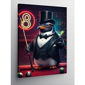 Kanvas Tablo Takım Elbiseli Penguen 100x140 cm