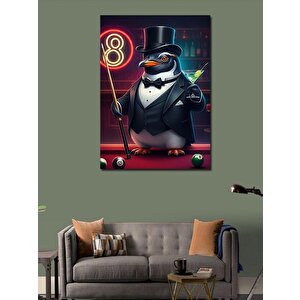 Kanvas Tablo Takım Elbiseli Penguen 100x140 cm