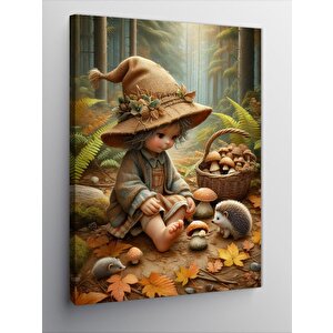 Kanvas Tablo Ormanda Çocuk 70x100 cm