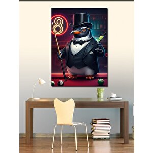 Kanvas Tablo Takım Elbiseli Penguen 50x70 cm